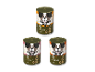 Tre dåser Max's World Gourmet Festive Pâté hundefoder.