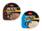 To proteinrige risengrød: en med chokoladesmag (15g protein) og en klassisk (18g protein).