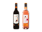 To flasker Cimarosa-vin fra Sydafrika: Pinotage og Rosé.