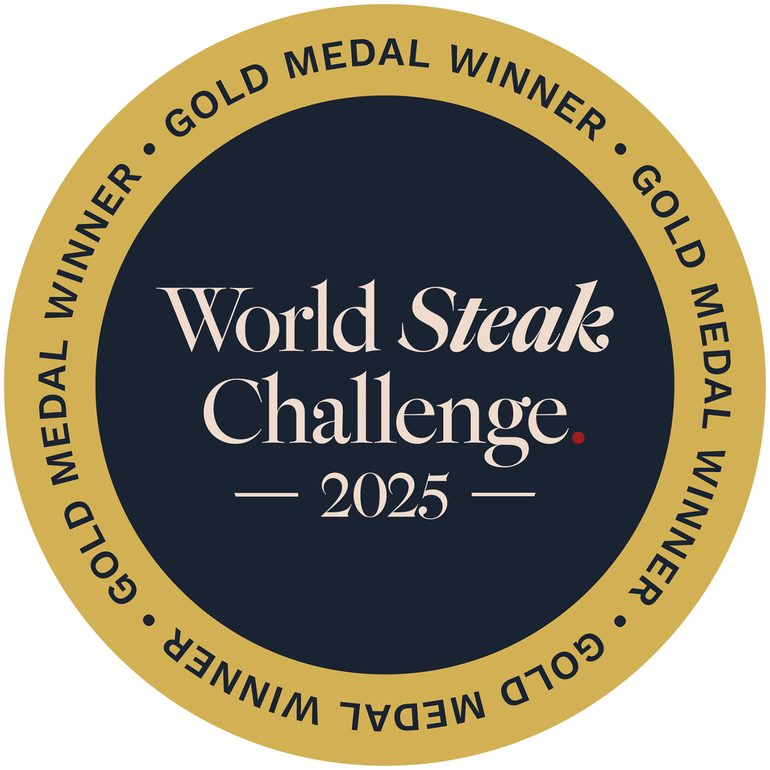Guldmedaljevinder World Steak Challenge 2025 segl.