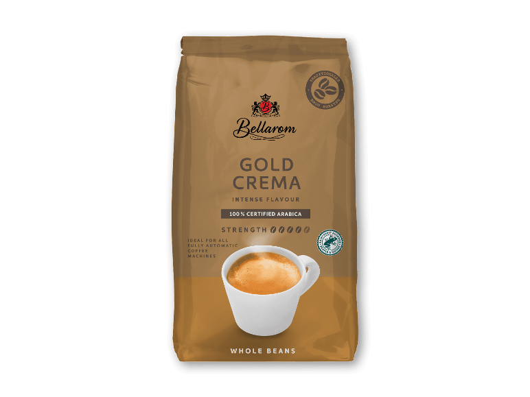 Bellarom Gold Crema hele kaffebønner, 100% certificeret Arabica