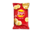 En 175g pose med saltede kartoffelchips