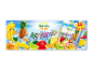 Multifrugtjuice med ananas, bananer, appelsiner, æbler, kiwier og passionsfrugt, 14 poser.