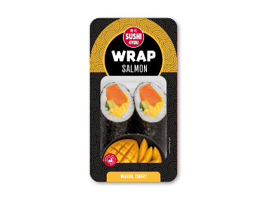 SUSHI4YOU Wraps med laks, mango og karry