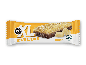 Müslibar med banansmag og chokoladebund.