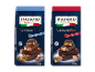 To pakker italienske chokoladebarer, en mælkechokolade og en mørk chokolade.