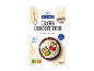 Hvide chokoladedekorationer til bagning, formet som gaveæsker, med Nutri-score mærke.