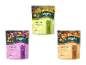 Tre poser Alesto Snack Mix: med tørrede oliven, med pistacienødder og med macadamianødder.