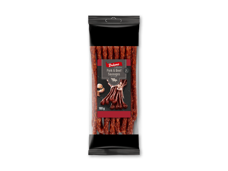 Svine- og oksekødspølser med peber, 100 g