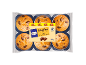 Pakke med seks XXL chokoladechipmuffins, 540g, med Rainforest Alliance kakao-segl.