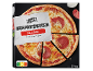 Frossen proteinrig salamipizza med sprød bund.