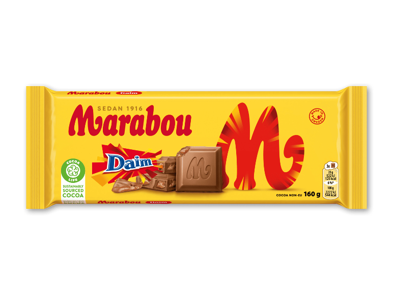 Mælkechokolade med sprød mandelkaramel, 160 g