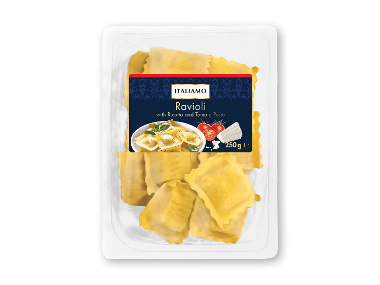 Italiamo Ravioli med ricotta og pesto