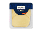 Pakke med røgede Provolone osteskiver, 140g, med en blå og guldetiket.
