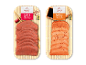To pakker japansk stil sashimi laks, en sød chili og en naturlig, 80g hver.