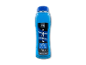 Blå 2-i-1 showergel og shampoo i en 1-liters flaske
