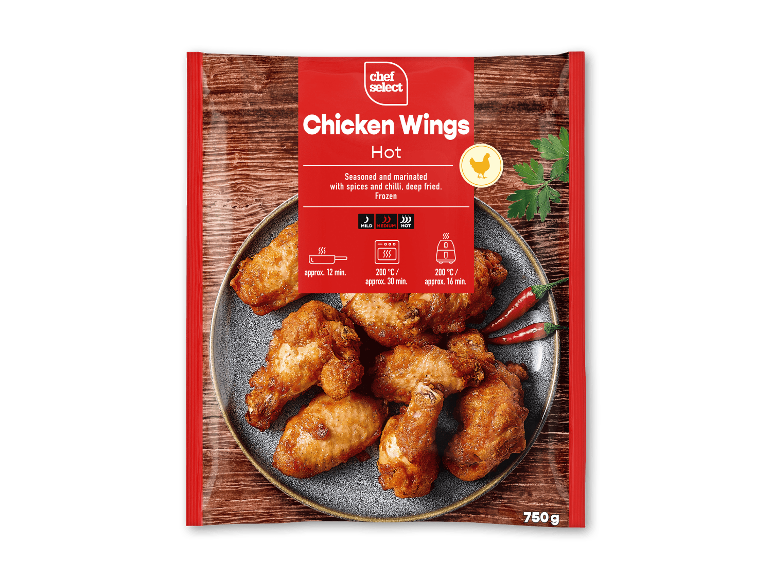Chef Select Hot Chicken Wings, 750 g