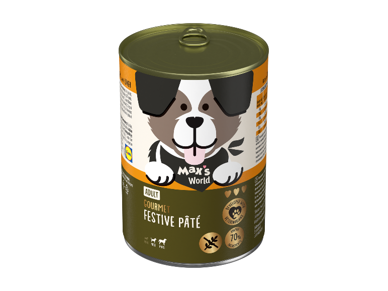 Max's World Gourmet Festive Pâté vådfoder til hunde på dåse