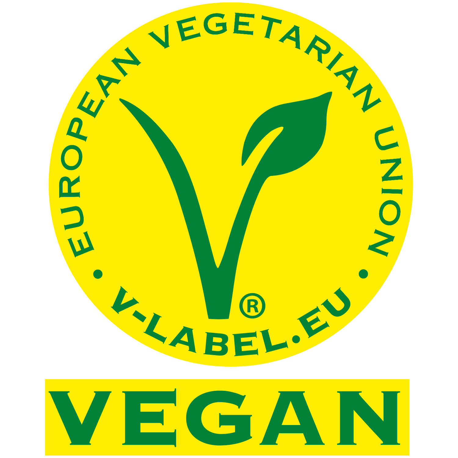 V-Label.EU Europæisk Vegetarisk Union vegansk mærke