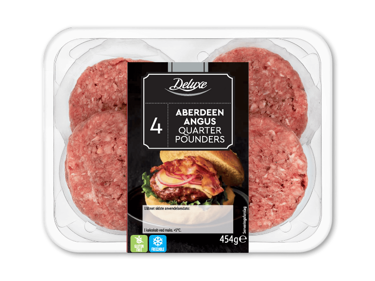 Aberdeen Angus oksekødsbøffer i en pakke med 454g.