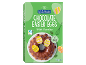 Hvide chokolade påskeæg, 12 stykker, 16g, med en dekoreret kage.