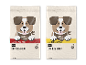 To poser tørfoder til voksne hunde med oksekød og kylling.
