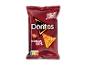 Rød pose chips med barbecuesmag og Nutri-Score-mærkning.