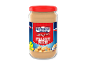 Et glas crunchy peanutbutter med 454 g indhold.