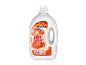 Flydende vaskemiddel til hvidt tøj i en XXL-pakke på 3 liter.