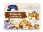 Duc De Coeur profiteroles med mørk chokoladesauce.