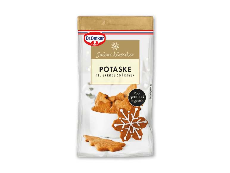 Pakke med potaske til sprøde julesmåkager