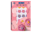 Æske med 20 sukkerdekorationer formet som blomster til cupcakes.