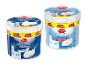 To spande græsk yoghurt, en cremet, den anden 2% fedt, begge 1,1 kg XXL-størrelse.