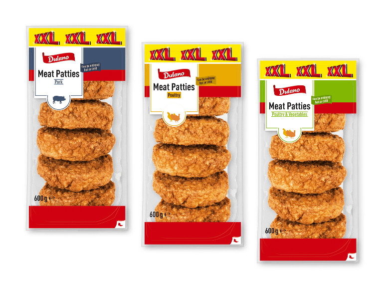 Tre pakker XXL kødboller: svinekød, fjerkræ og fjerkræ & grøntsager, 600g hver.