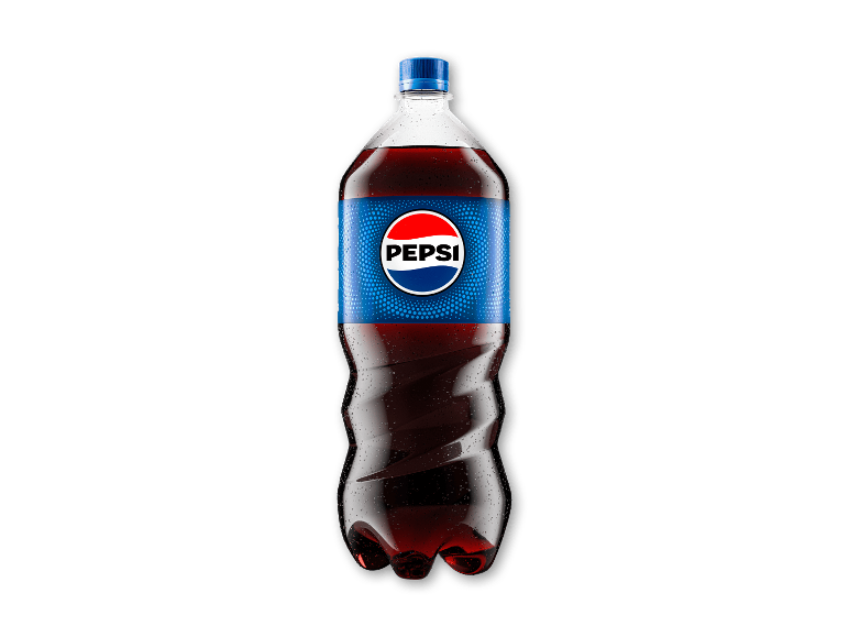 Pepsi-flaske med kondensdråber på overfladen