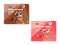 To pakker isvafler: chokolade-vanilje og jordbær-vanilje smag, 6 stk.