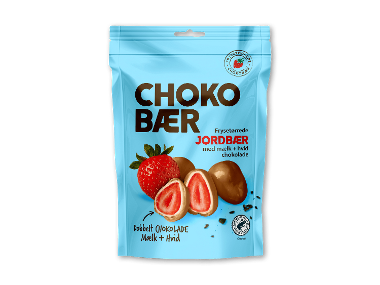Jordbær med mælke- og hvid chokolade