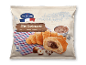 Minicroissants med chokolade-hasselnøddefyld, 540 g