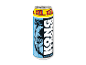 XXL sukkerfri energidrik dåse med blå gorilla.