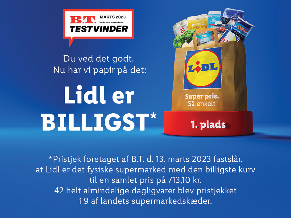 Brun Musling væbner Lidl Danmark