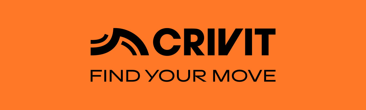Crivit logo: Find din bevægelse.
