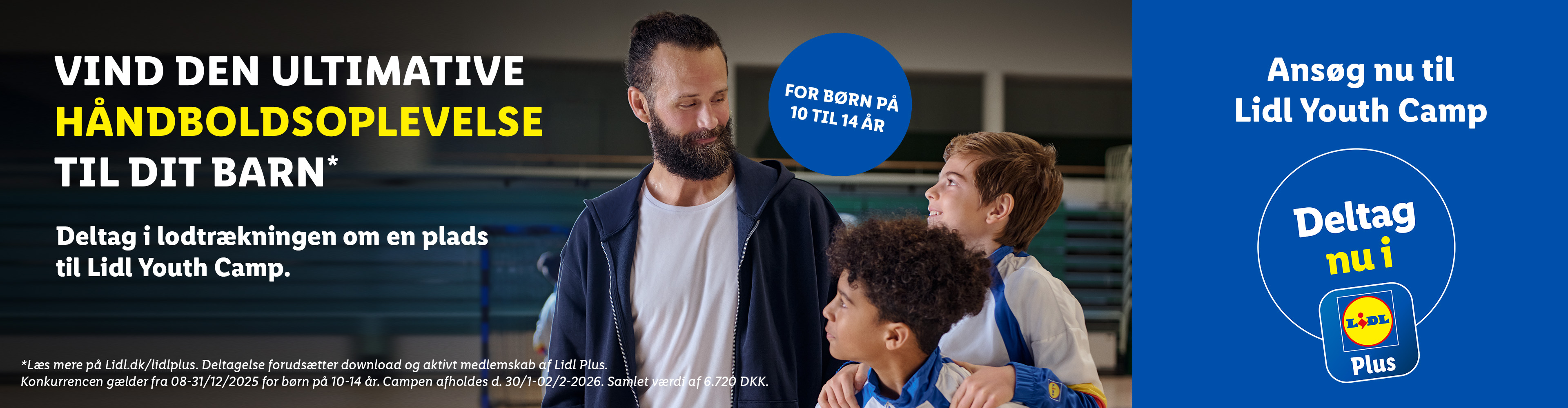 Vind en håndboldoplevelse til dit barn på Lidl Youth Camp for 10-14-årige.