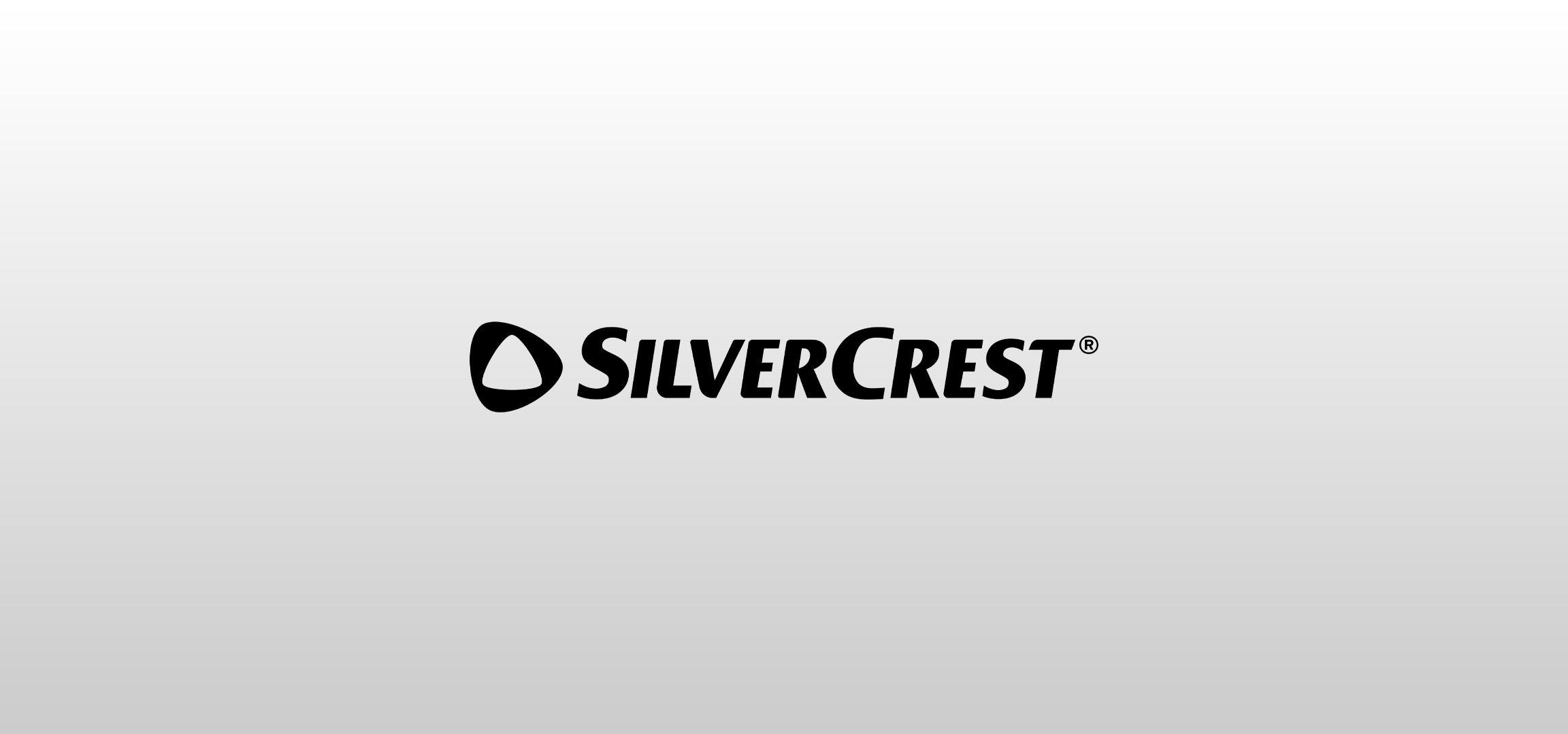SilverCrest logo på en lysegrå baggrund.