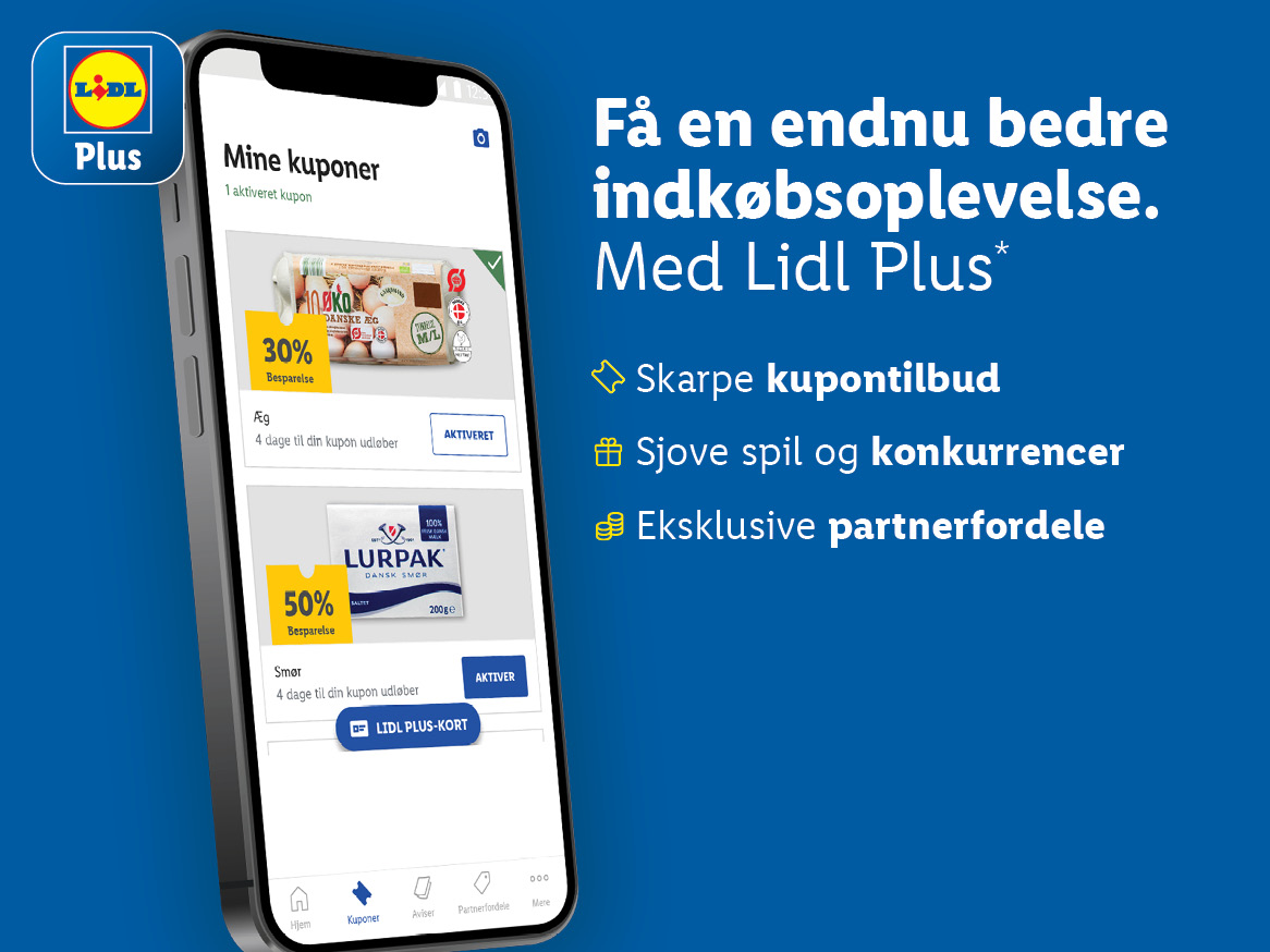 Download Lidl Plus her og spar ekstra