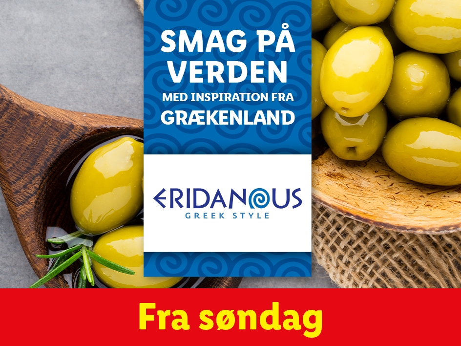 Eridanous græske oliven lanceres søndag med inspiration fra Grækenland.