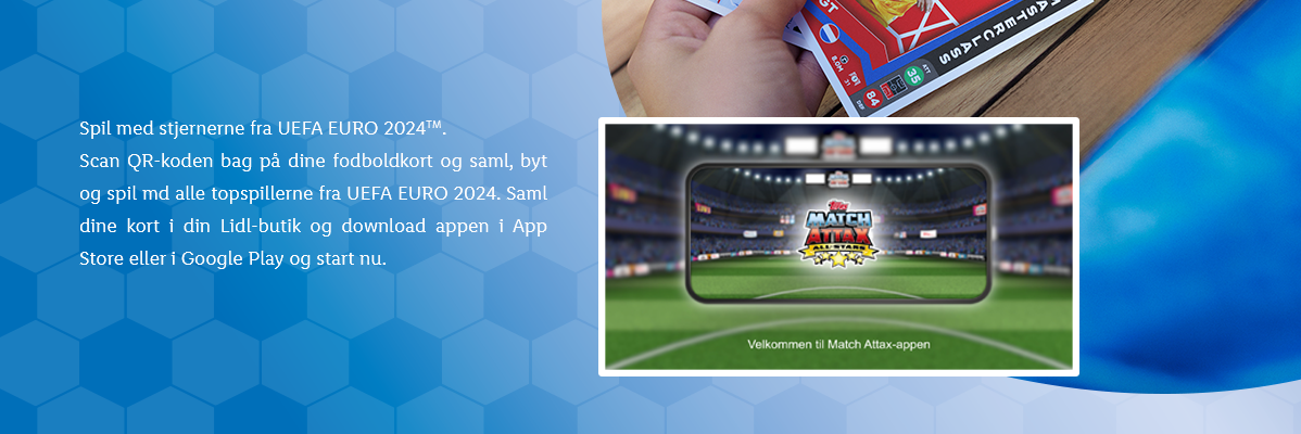 UEFA EURO 2024 Match Attax samlekort og app.