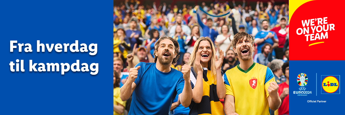 Lidl og fodboldfans ved EM 2024.